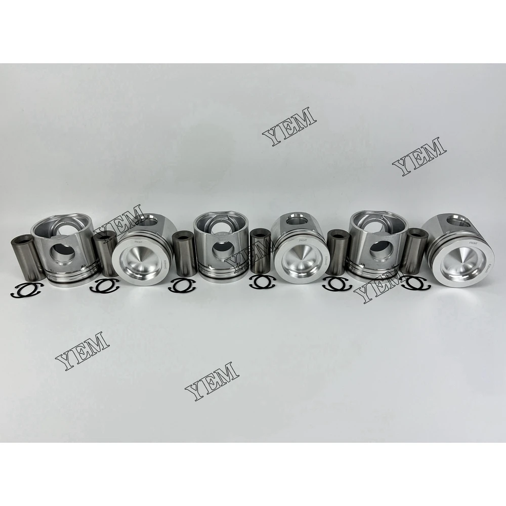 For Komatsu 6D114 Piston Kit Genuine Engine Parts