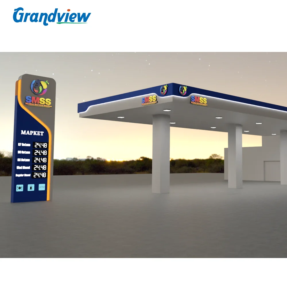 ガソリンスタンドLED料金看板 LEDプライスボード ガソリンスタンド- LEDビジョン電光掲示板の