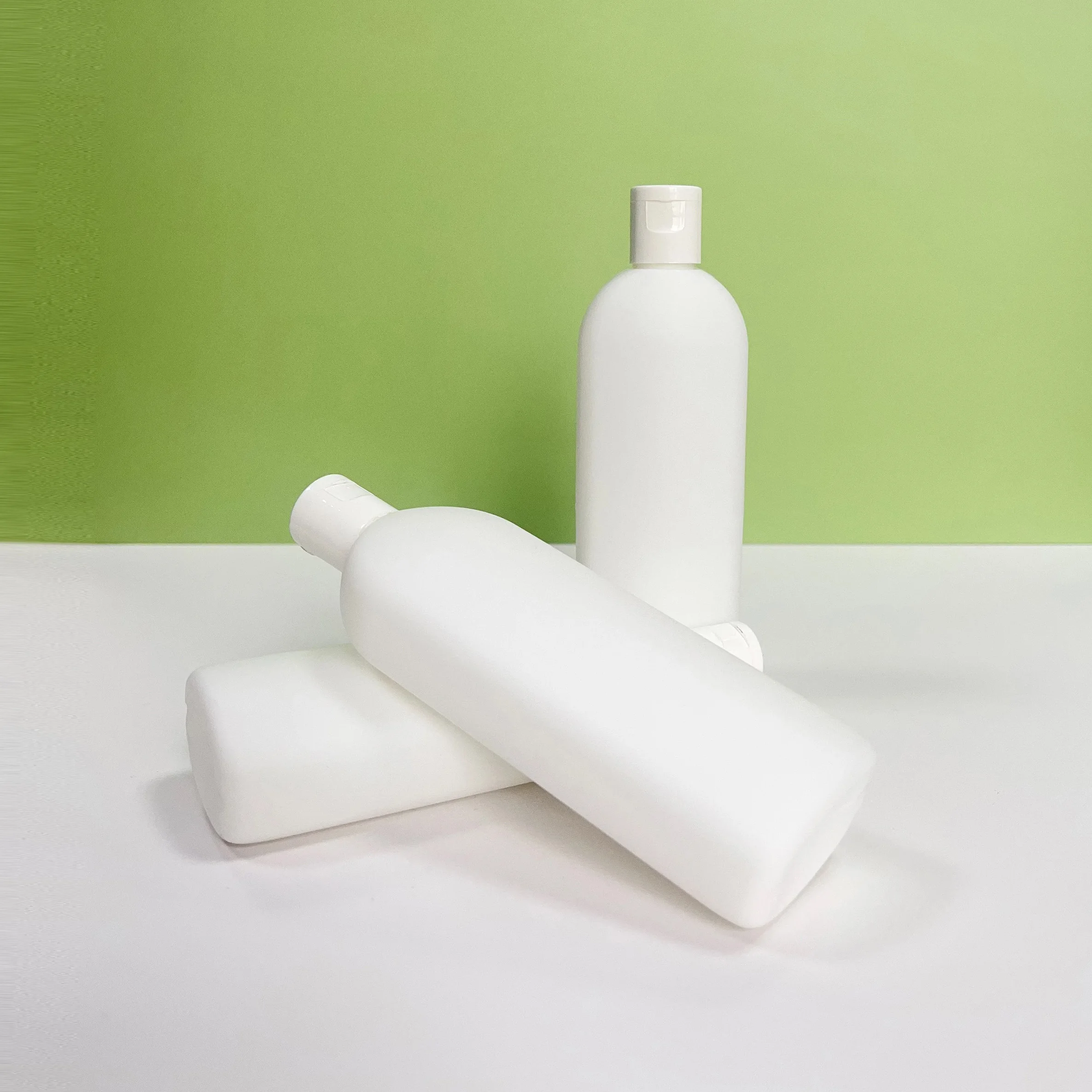 New Product 200ml HDPE Material Lotion Conditioner Body Milk Round Shoulder Flat Bottle