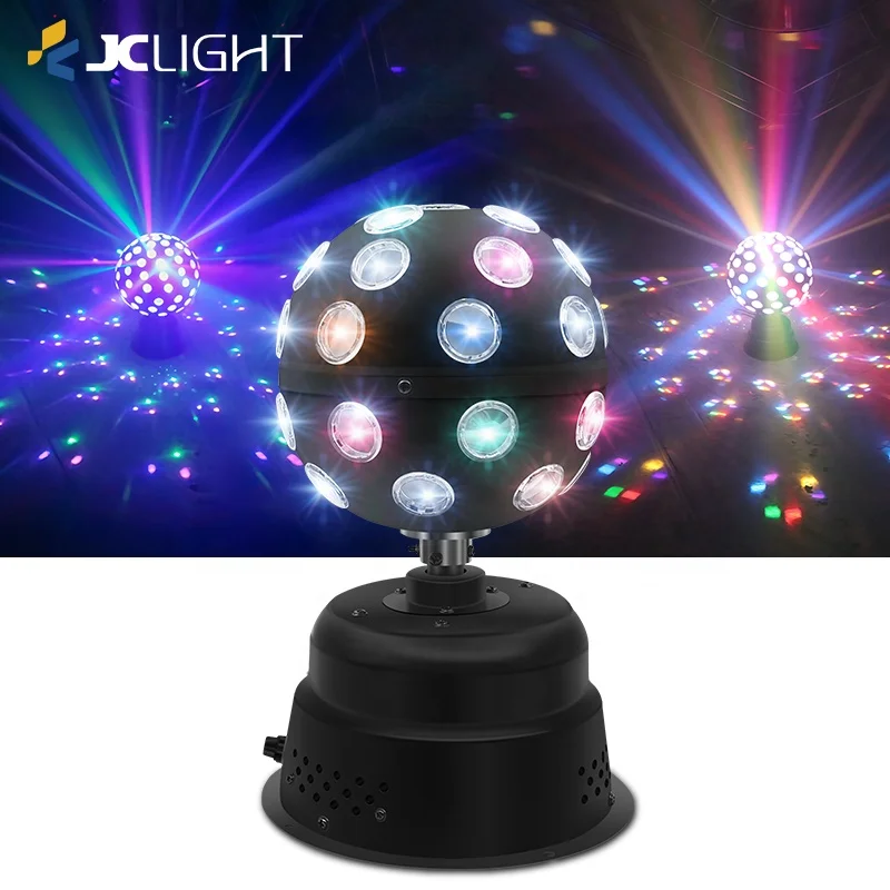 Dj-lichter Ktv Disco Rotierender Moving Head Rgb Stroboskoplicht Led Kristall-magic Ball Laser Disco Licht Für Zuhause Und Party