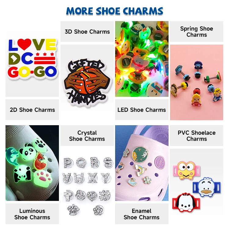 Custom 3D Die-Cut Rubber Clog Charms