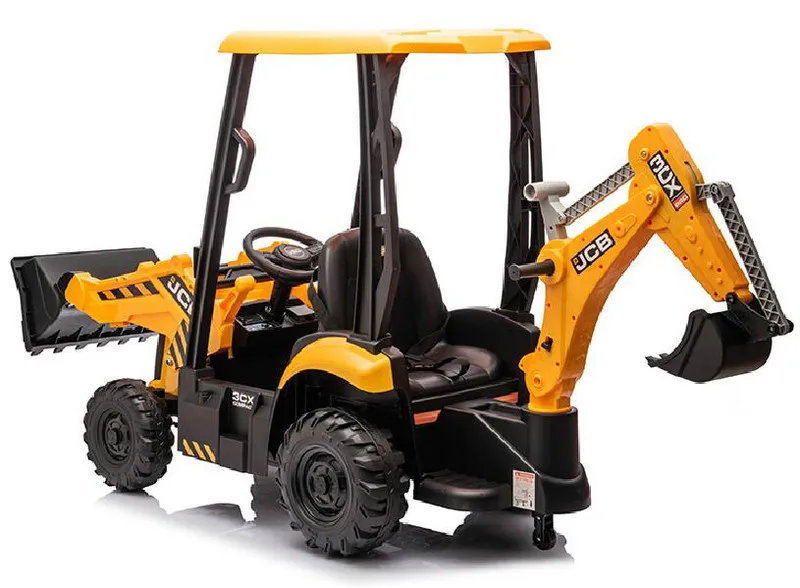 JCB Licensed 12V Ride on Excavators Bulldozer, 2 in 1 Electric Construction Vehicle Kids Electric Car Ride on Toys