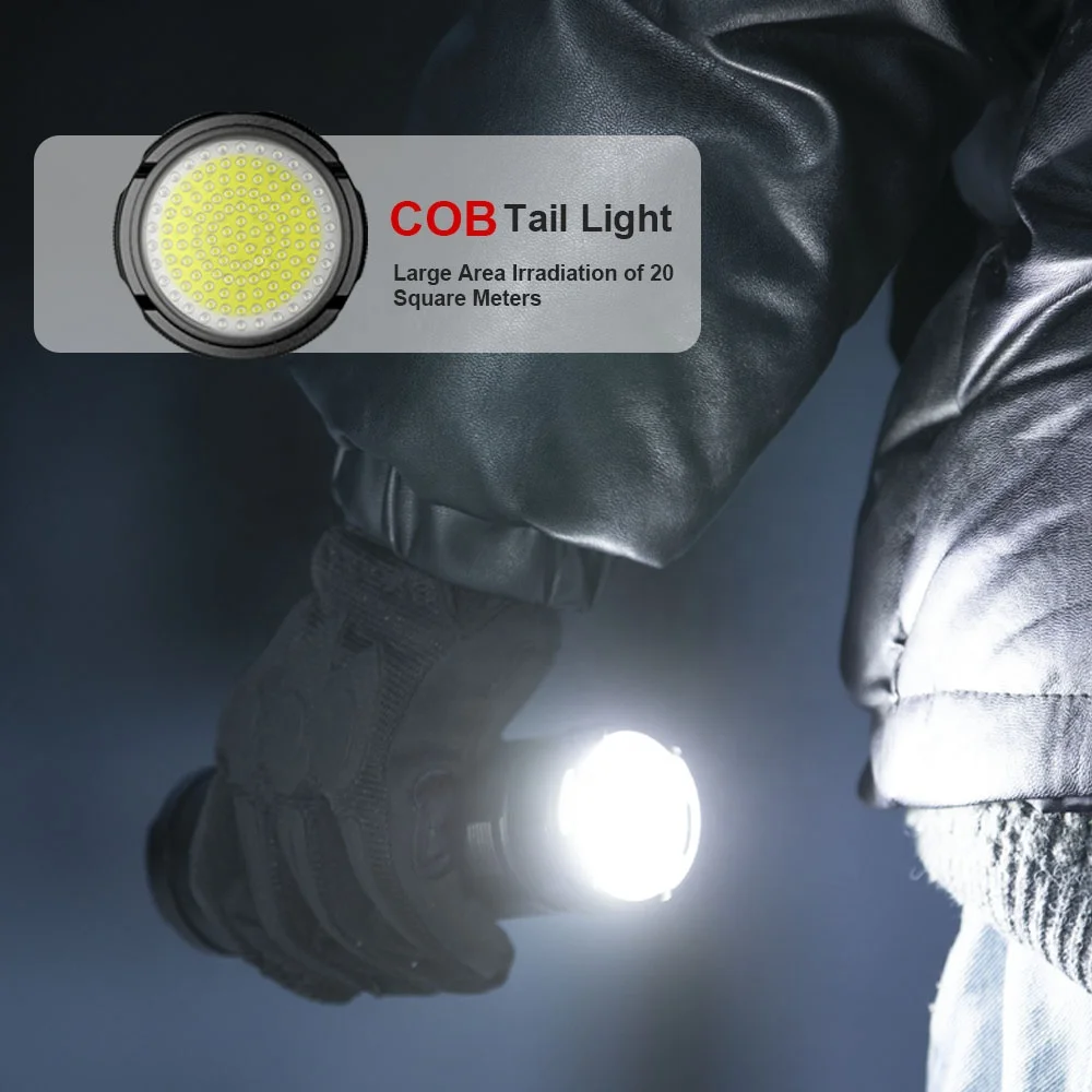 Powerful 40W 10000 Lumens 5Modes Waterproof Outdoor XHP90 Tactical Torch Flashlight LED USB Rechargeable Flashlights