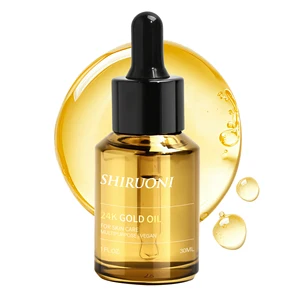 OEM Face 24k Gold Oil Grapeseed Rose Hip Oil Deep Moisturizing Brightening Long Latsting Hydrates Multipurpose Facial Oil