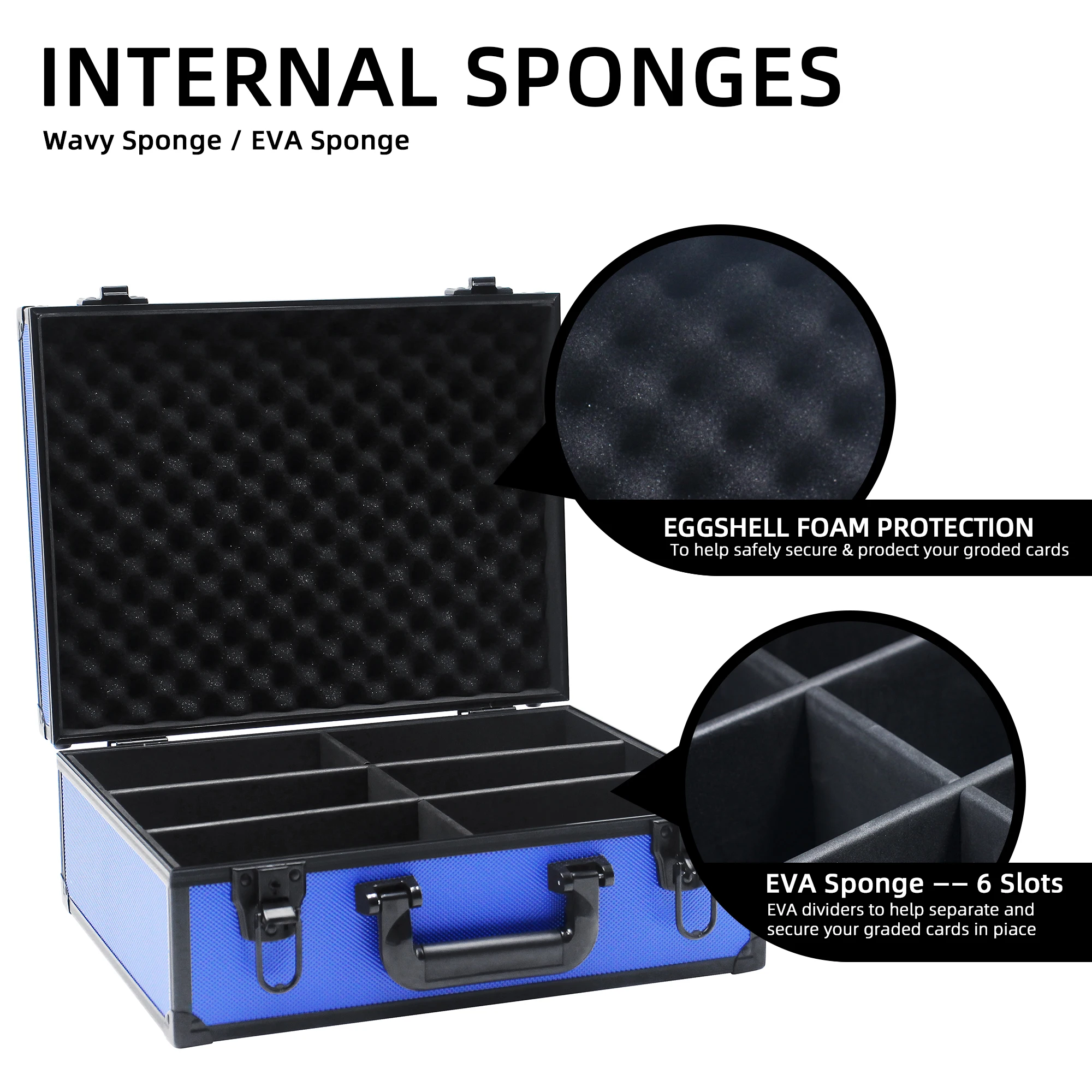 Customizable Graded Sports Card Storage Box Trading Card Collector Storage  Case with Carrying Strap OEM Support