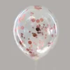 palloncino coriandoli oro rosa