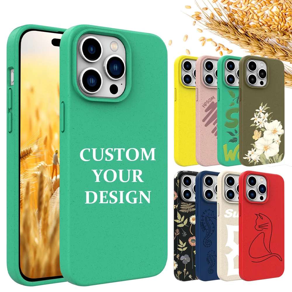 TENCHEN Custom Eco Friendly Phone case for samsung S21 S22 S23 S24 Plus ultra Biodegradable Phone case