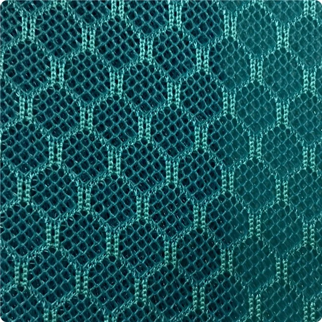 100% Polyester Honeycomb 3D Air Black Mesh Fabric Knitted Warp for Mattress Car Sofa Bag Other Uses