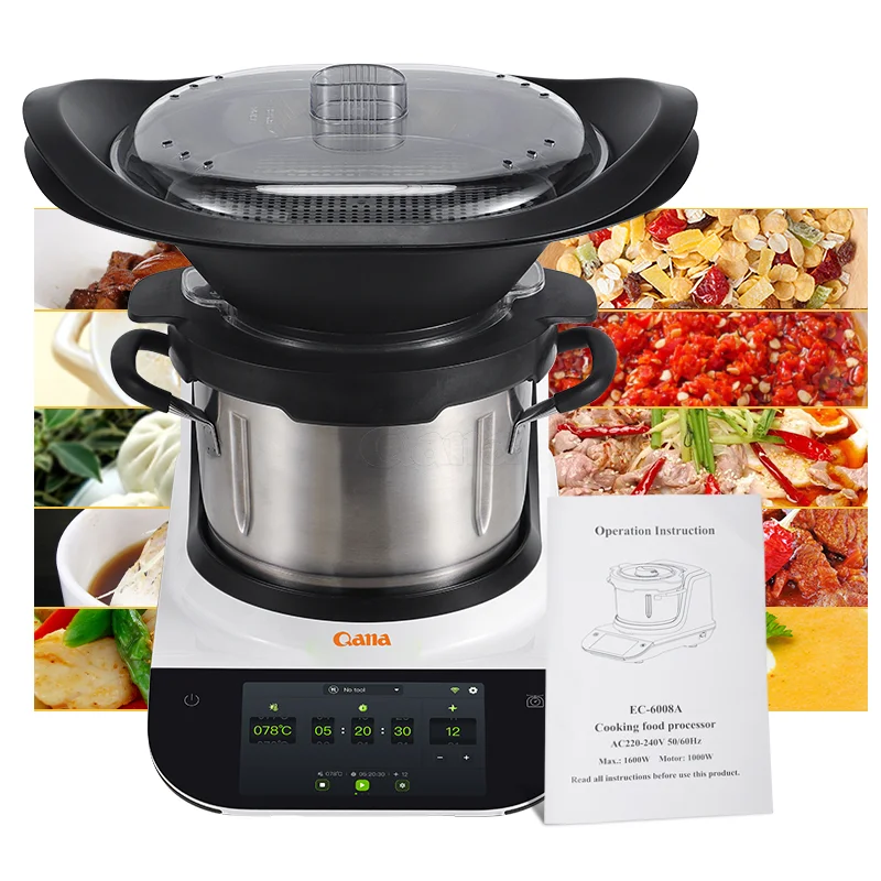 Cooking Robot QANA Mixer Stand Multifunctional Electric Blander and Termomix Food Processor Cooking Robot