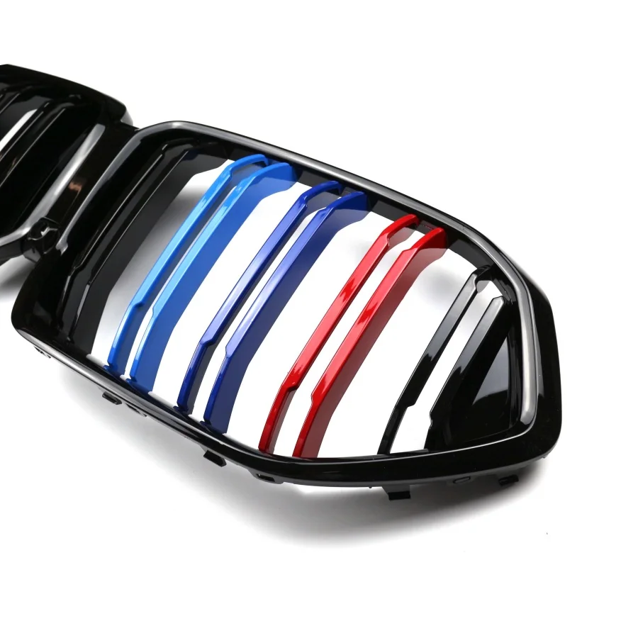 double bar gloss black tri color carbon fiber-6