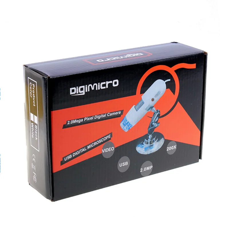 Digital USB 8 LED U500X Microscope 2 MP Video Camera Cam Endoscope