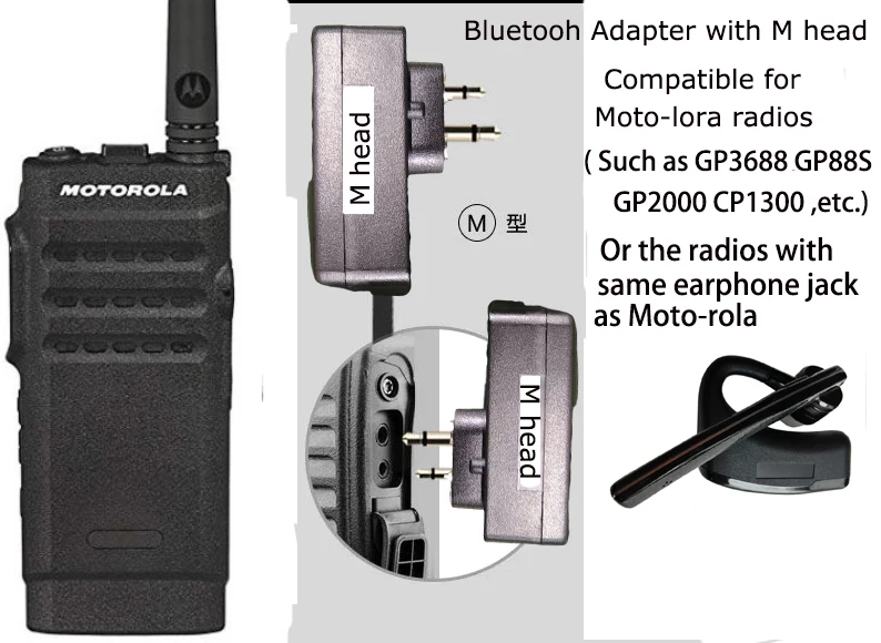 Ai Noise Reduction Bluetooth Headset for Walkie Talkie