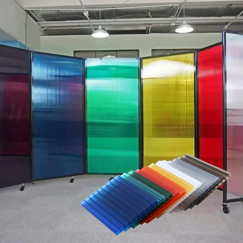 Durable High-Quality Polycarbonate Hollow Sheet Polycarbonate Sheet UV Resistant Multiple Sizes Available for Wall Rooftop