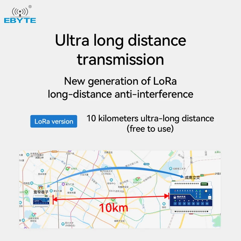 Ebyte ODM E860-DTU(2020-400SL)  RS485 Wireless Switch Remote Transmission Synchronous Control LoRa Modulation Technology