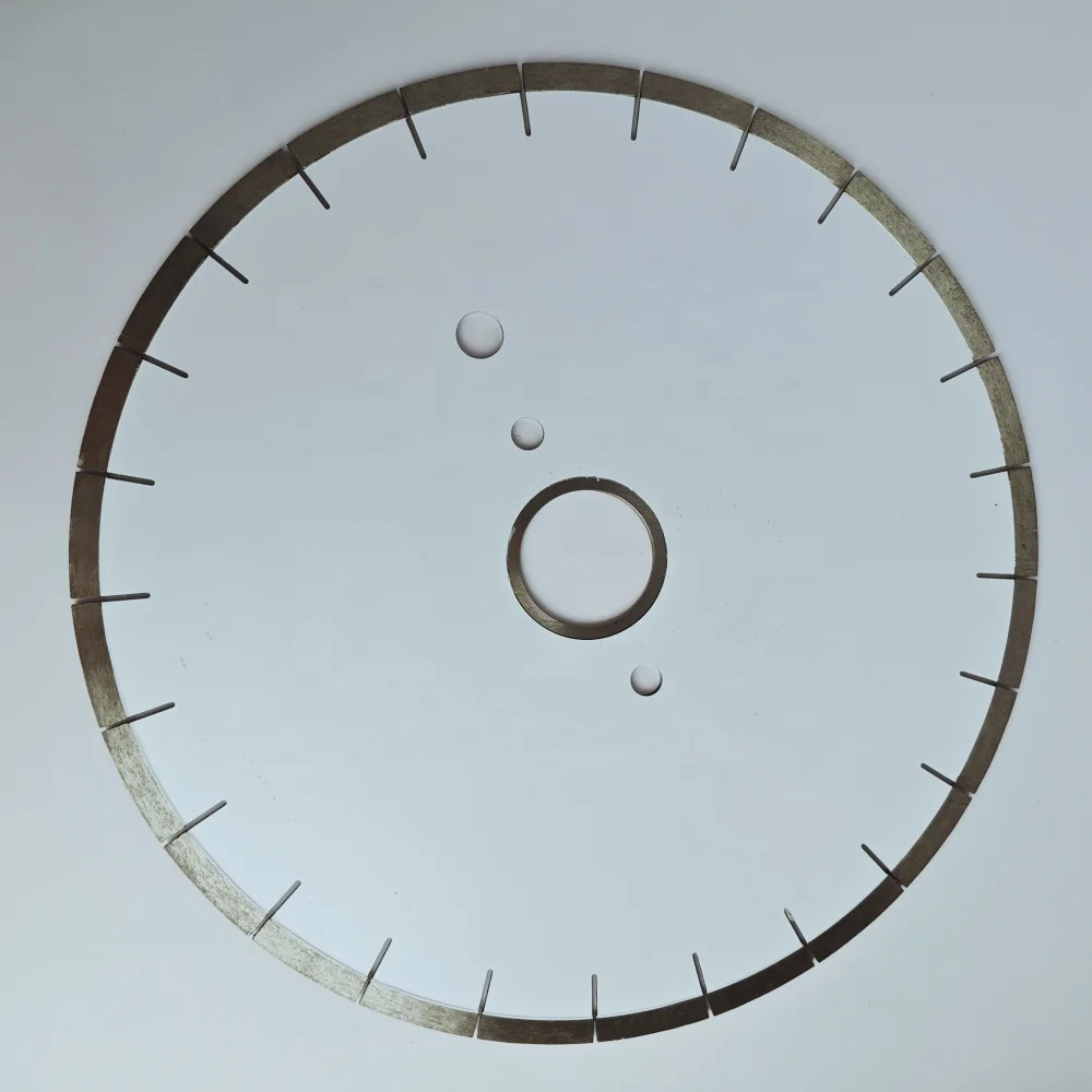 Marble diamond saw blade - continuous rim design