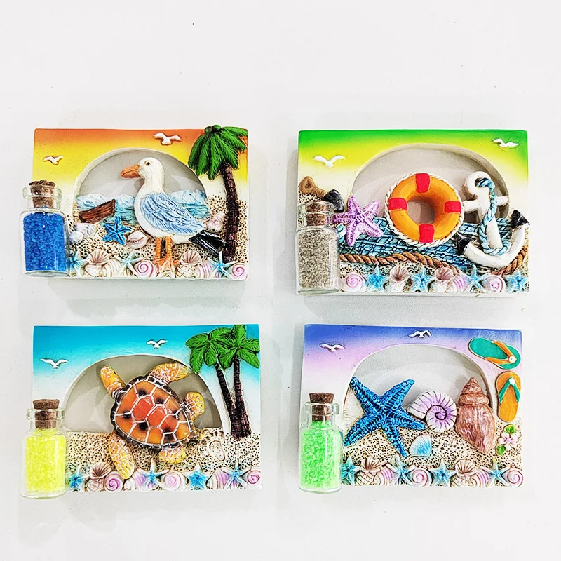 Dolphin With Palm Tree Surf Board California Magnet Hawaiian Collections Souvenir Magnet of Egypt Thailand Sri Lanka Bali