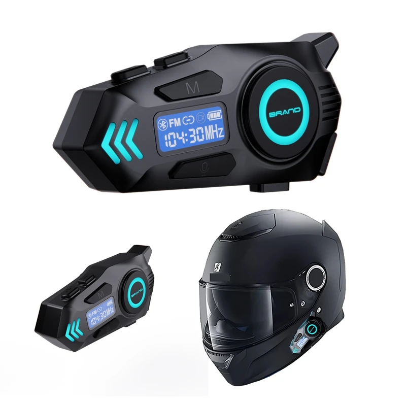 K09 Motorcycle Helmet Earphone 500M Intercom Wireless Headphones