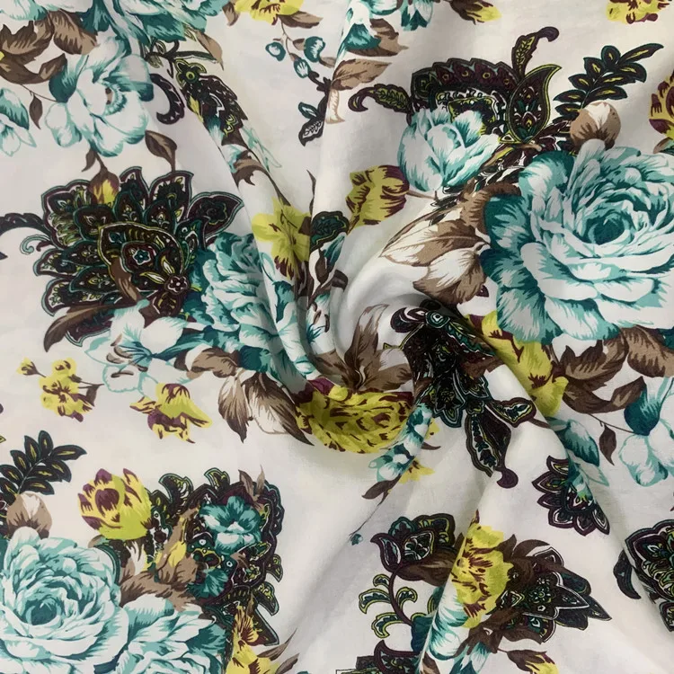 Высококачественная ткань с 100% принтом из вискоза для платья