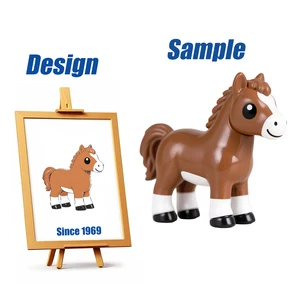 Shengye OEM Custom Manufacturer Mini PVC Resin Vinyl Horse Action Figure China Ornament Gifts for Decoration and Holiday Gifts