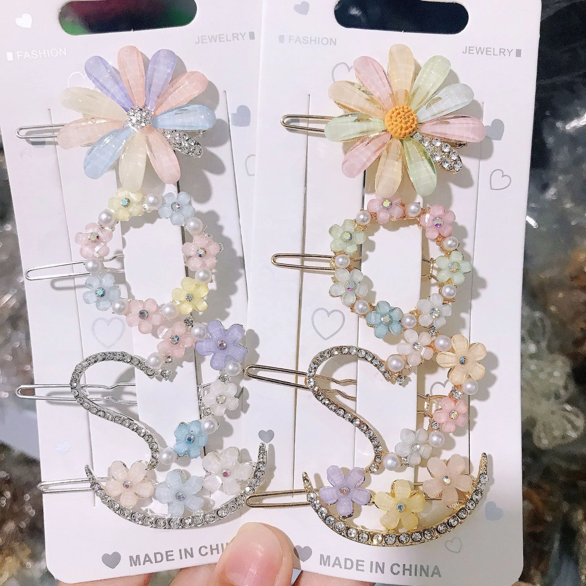 Женские металлические заколки-невидимки золотистые и Серебристые заколки для волос со стразами жемчужинами