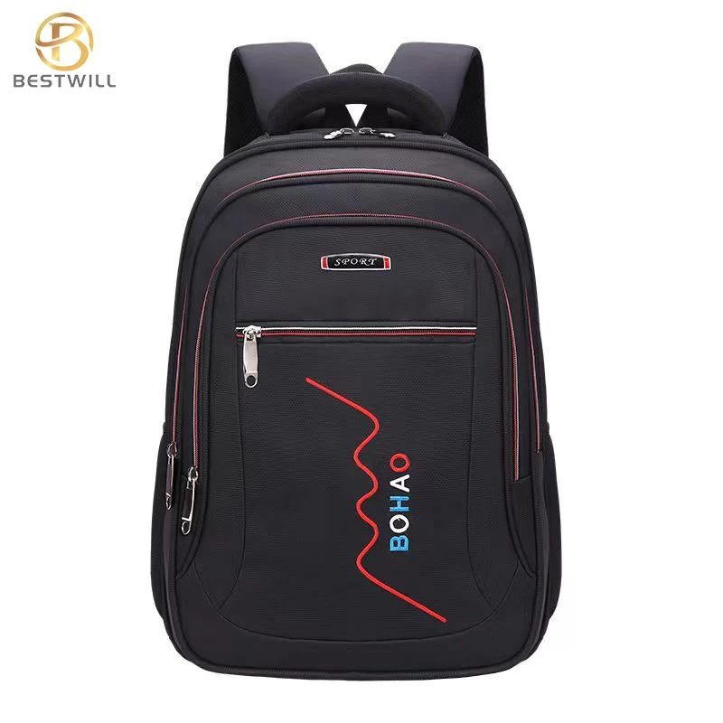 BESTWILL 2022 Wholesale Custom Geometric Pattern Laptop Backpack Waterproof Men's School Case Briefcase Luggage Set Zipper