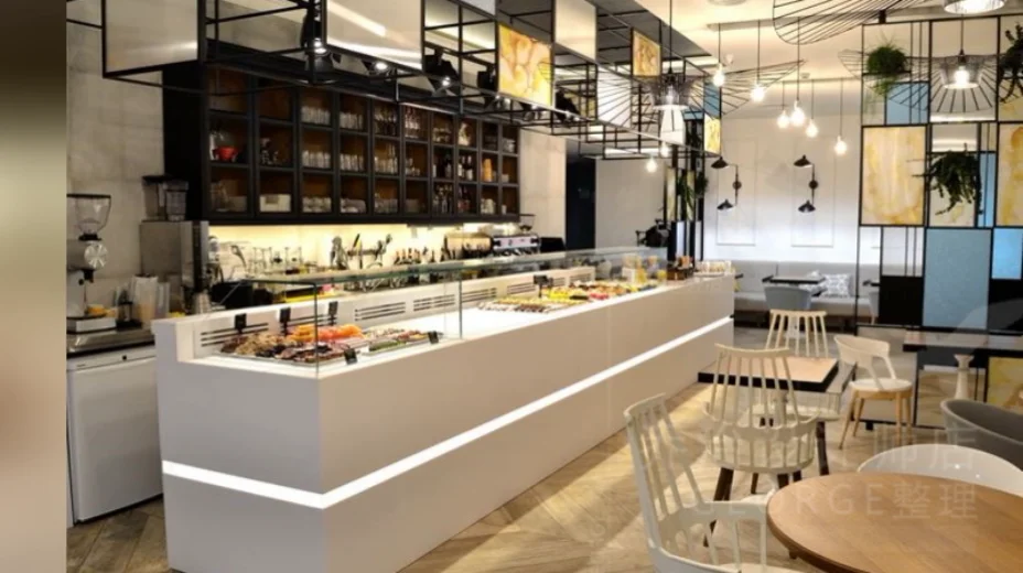 Modern Coffee Shop Design Decoration Used Coffee Bar Counter Display