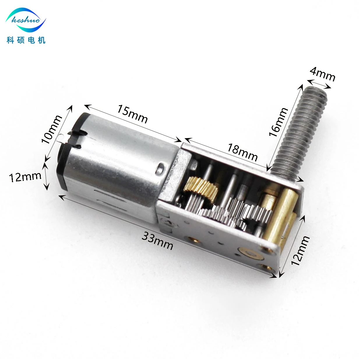 GM1812-N20 Gear Motor - 90 Degree, 200 RPM DC Motor