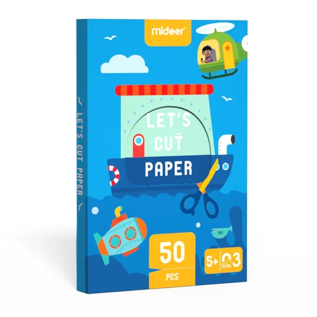 LET'S CUT PAPER-Advanced Children Cartoon Art handmade craft Folding creativity paper cutting