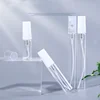 Clear bottle with white pump