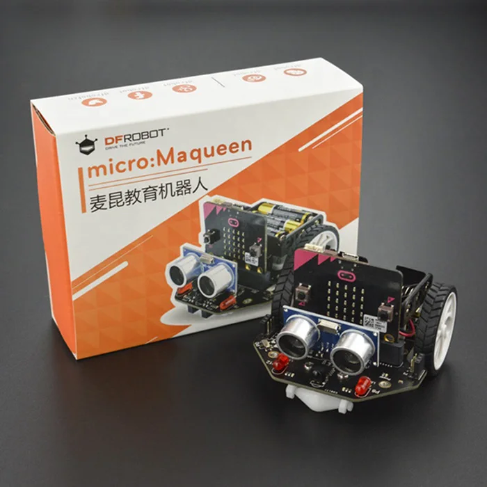 独立した二つの駆動輪を持つSTEM教育用ロボ micro:Maqueen V4.0
