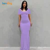 Short Sleeve Light Purple