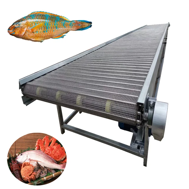 Stainless Steel Wire Mesh Belt High Efficient-cost Ratio Speed Adjustable Mesh Belt Conveyor