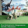 Estegosaurio ecológico de 4 m (13 pies) con 3 movimientos