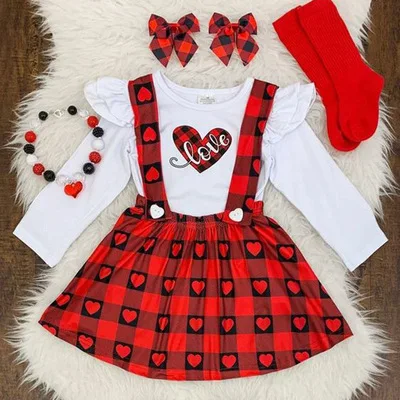 toddler plaid skirt outfit