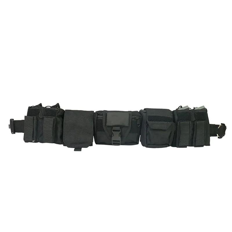 Outdoor Tactical Belt Set Combination Detachable Adjustable Waist Belt With Accessory Packs Hunting Game Tactical Belt