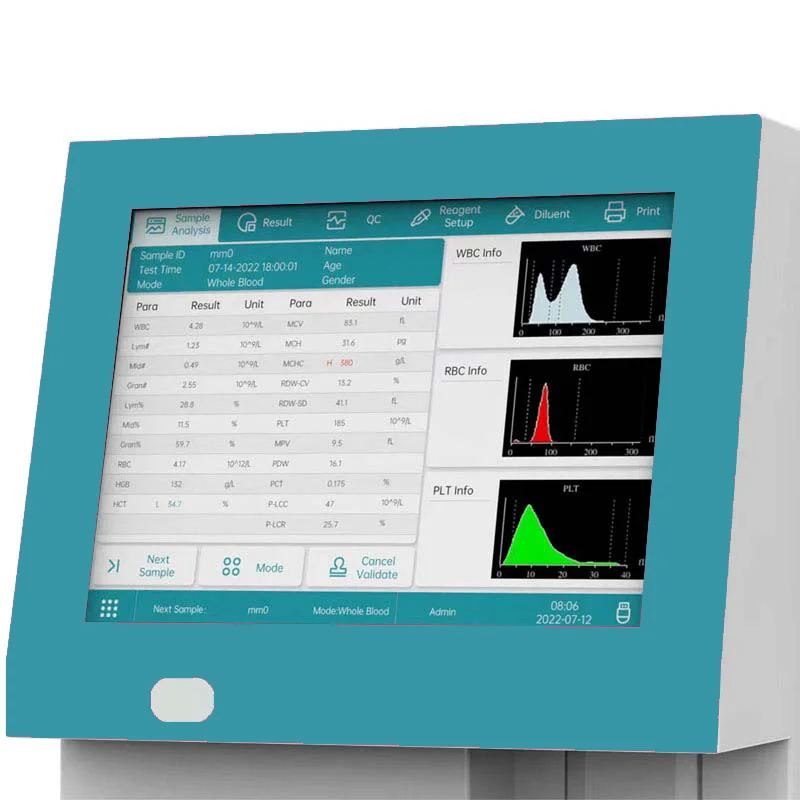 Mindray Veterinary Full Auto Automated Vet Animal CBC Machine 3 Part Blood Hematology Analyzer