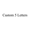 custom 5 letters