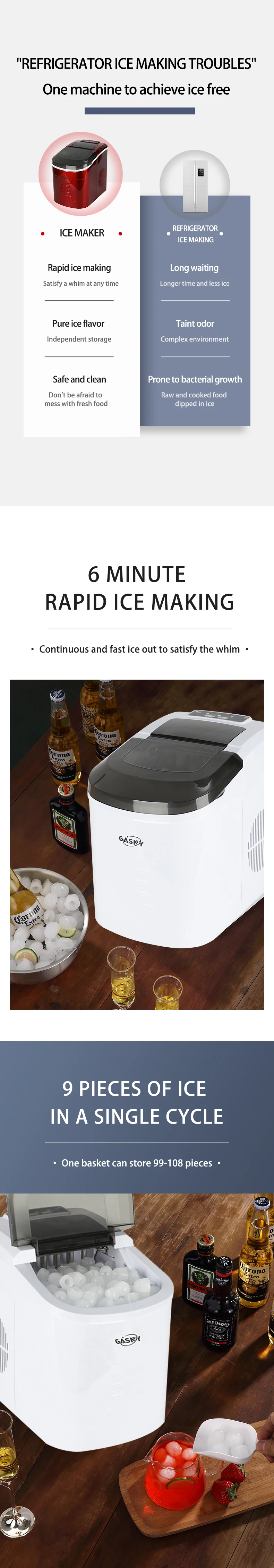 Countertop Portable Mini Ice Maker 12v/24v Hot Selling Portable Bullet Ice Maker 12kg Buy