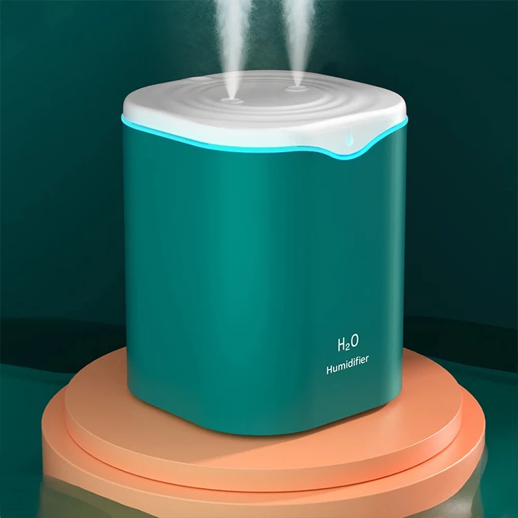 2200ML USB Air Humidifier for Office Double Spray Port Essential Oil Aromatherapy Diffuser Cool Mist Maker Fogger for Home