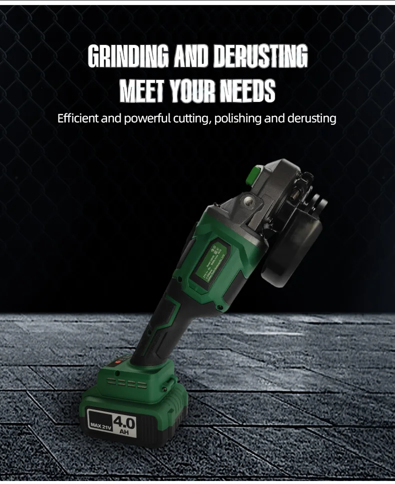 Portable Power Tools 18v / 20v Brushless Cordless Angle Grinder 125mm ...