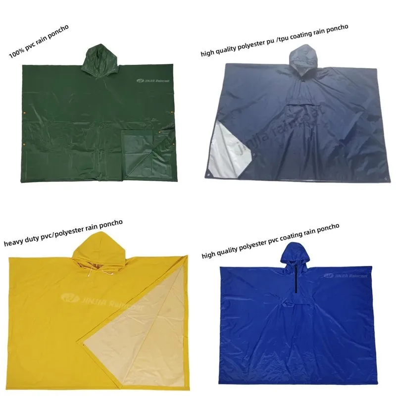 图片[23]-Rain Poncho Polyester Reusable Ripstop Raincoat-jinjiarainwear