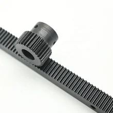 Black oxide steel straight gear rack and pinion M1*15*15*1000mm