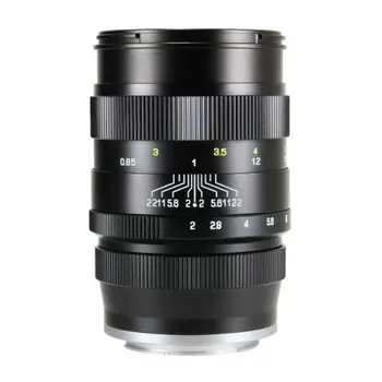 Manual focus prime zoom lens designed for Canon EF, Pentax K, Sony A, FX and DX size Nikon F mount DSLR cameras