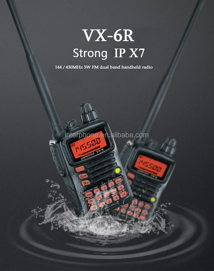 YAESU VX-6 144/430MHz 新品同様　オプション・予備部品付き VX-6 ヤエス 防水型144/430MHzハンディ : 長野ハムセンター
