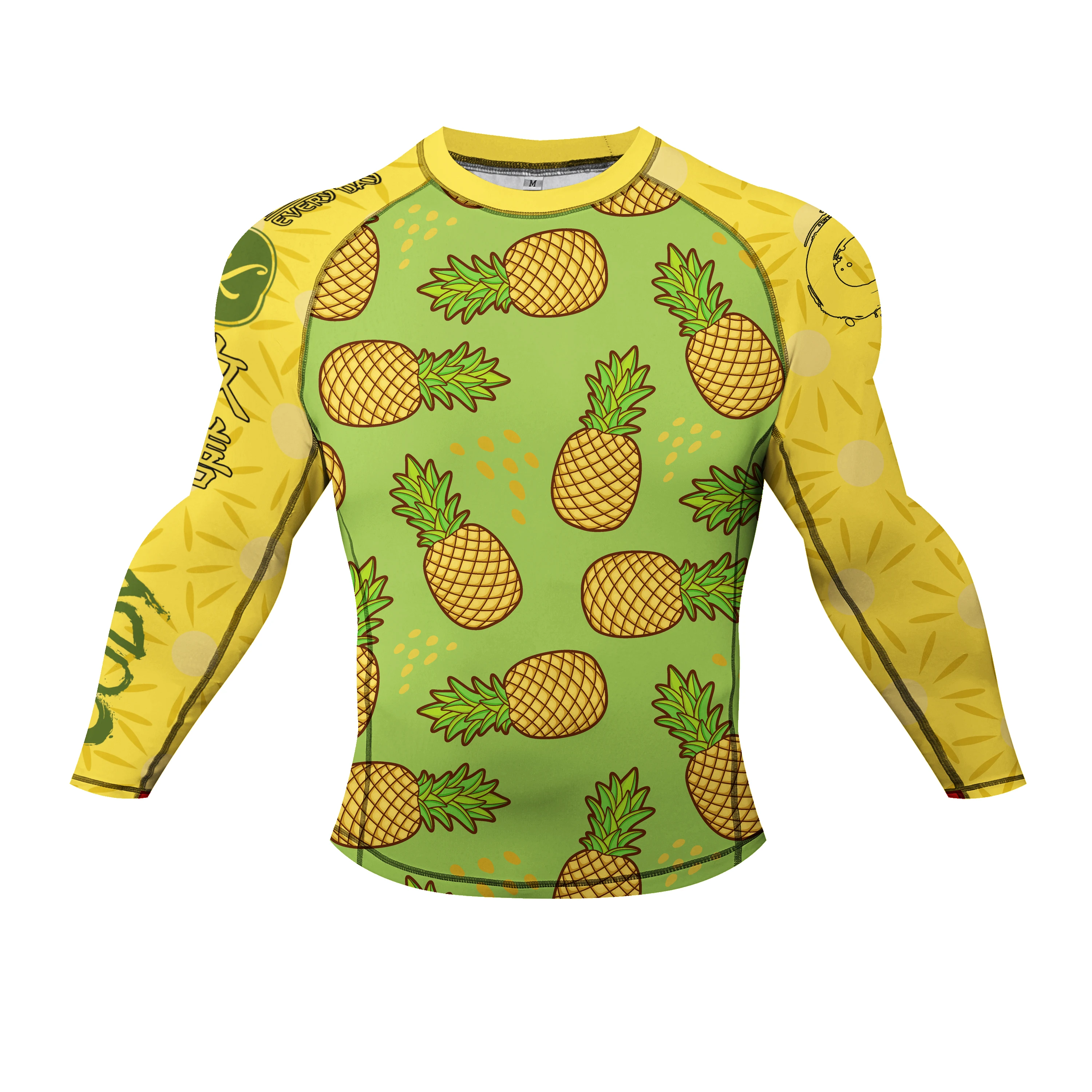 Cody Lundin MMA Rash Guard BJJ T Shirt 3D Printed Design Slim Fit Knitted Fabric for Men
