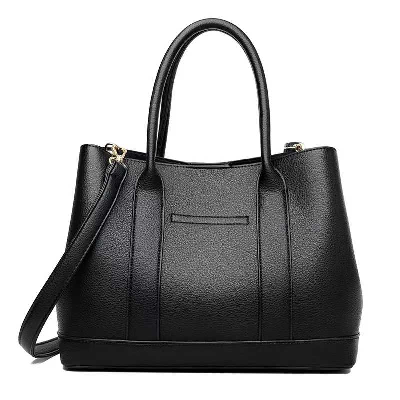 Hot Sale Leather Bags Women Handbags Vegan Pu Large Capacity Tote ...