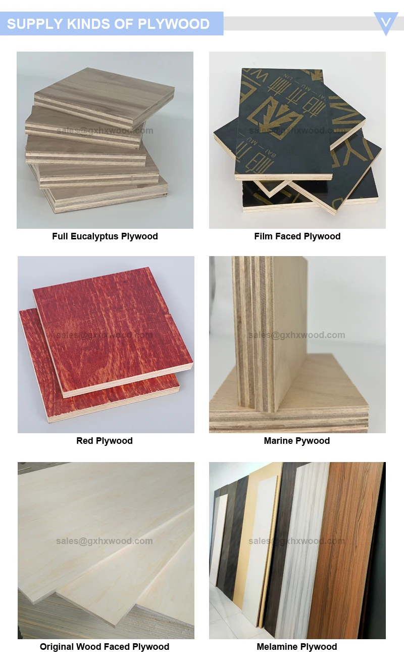High Quality Construction Flexible Plywood Marine Plywood 15mm 20mm 22mm Film Faced Plywood 18mm