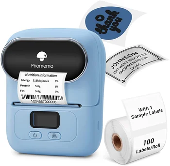 Phomemo M110 QR code price label printer 203dpi wireless portable photo direct thermal sticker printer for ios Android