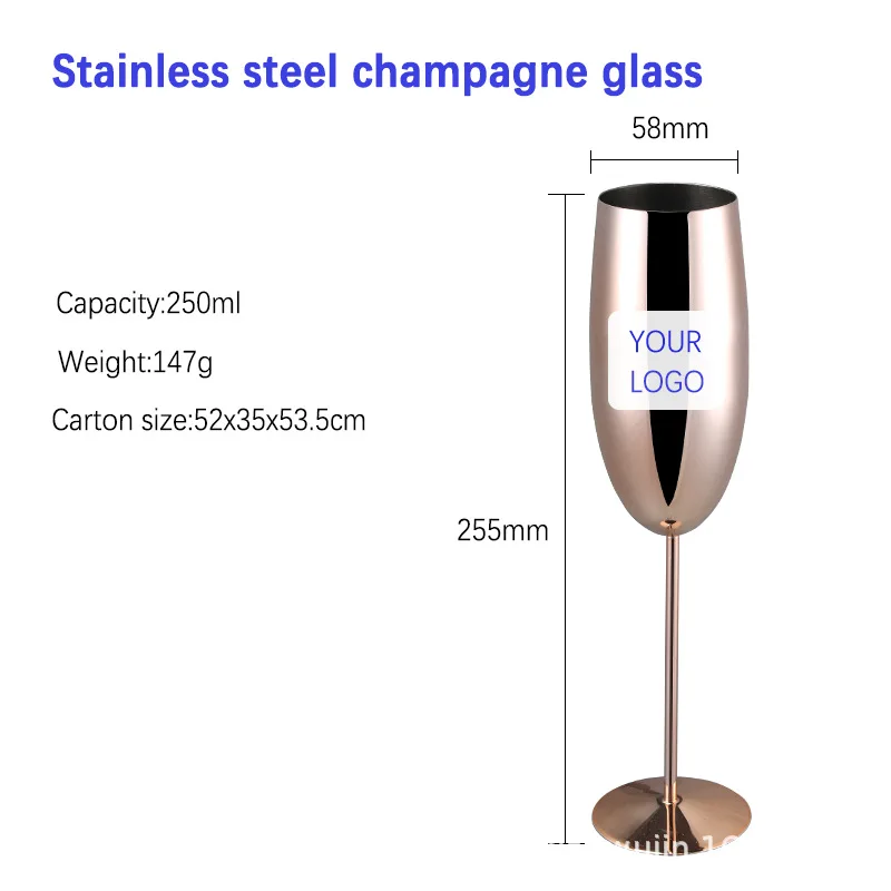 310ml crystal colored boho wine long