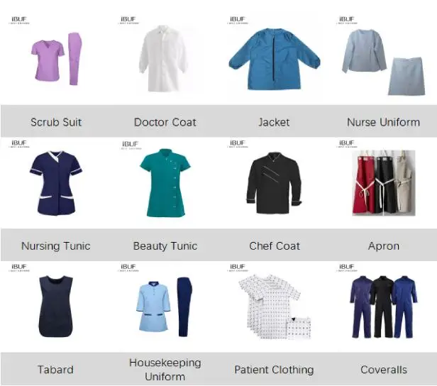 Medical Uniforms Nursing Uniforms New Design of Gaun Uniformes De Housekeeping